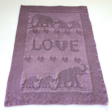 Baby blanket "Elephant Love"