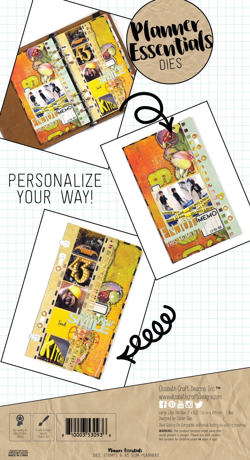 Elizabeth Craft Designs Elizabeth Craft Metal Die - Planner Essentials 8