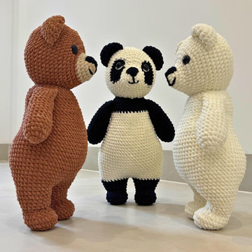 Bear Crochet Bundle: Teddy, Panda, Polar Bear Amigurumi (PDF Pattern)