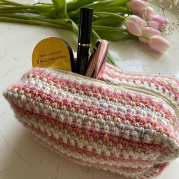 Moss Stitch Make-up Bag