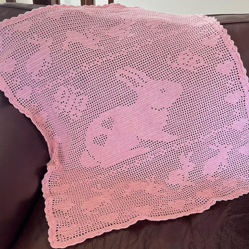 Bunny Baby Blanket Filet Graph