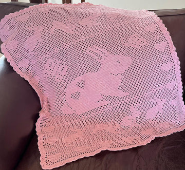 Bunny Baby Blanket Filet Graph
