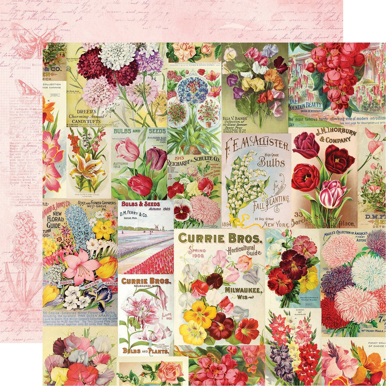 Simple Stories Simple Vintage Botanicals Double-Sided Cardstock 12"X12" 25/Pkg - Scatter Kindness