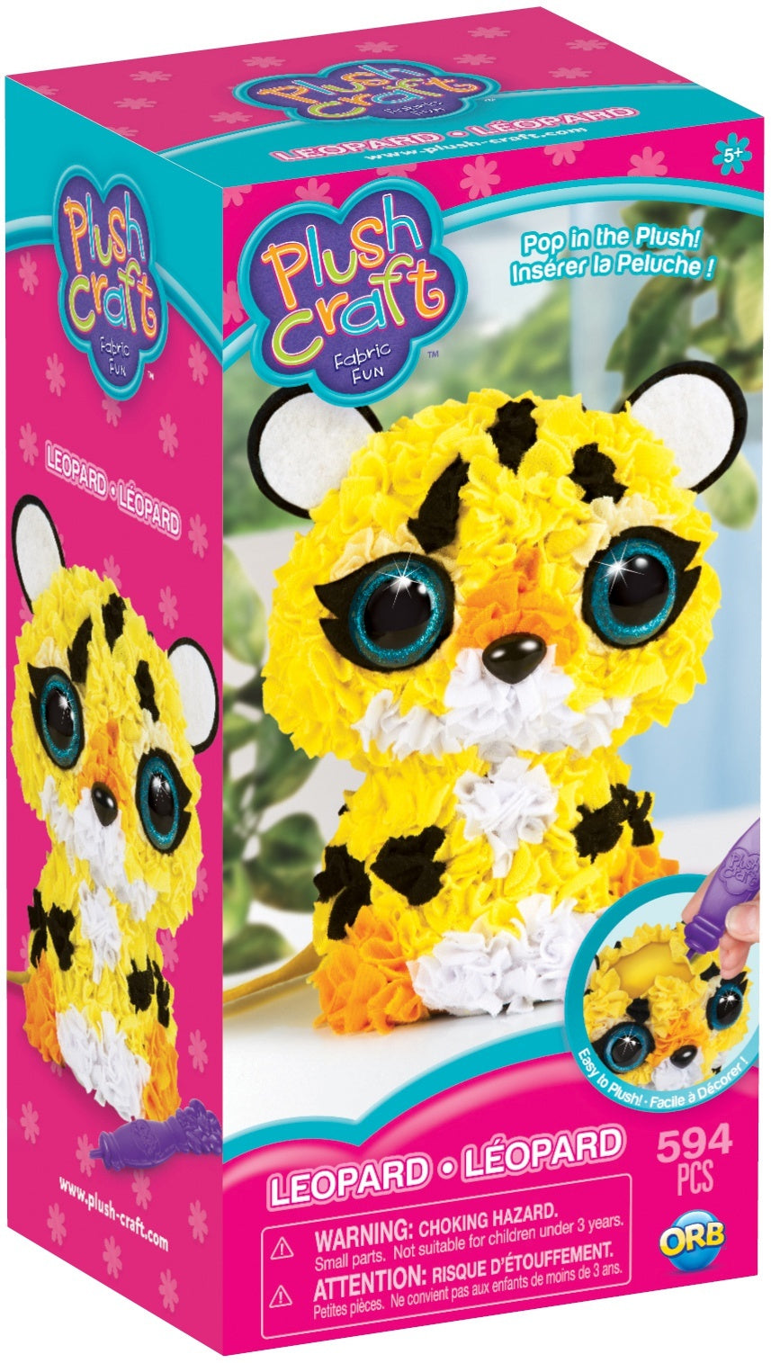 Orb Factory Plushcraft Fabric Fun 3d Kit - Leopard