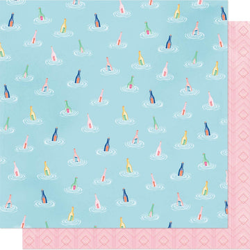 American Crafts Dear Lizzy She's Magic Double-Sided Cardstock 12"X12" 25/Pkg - Across The Sea