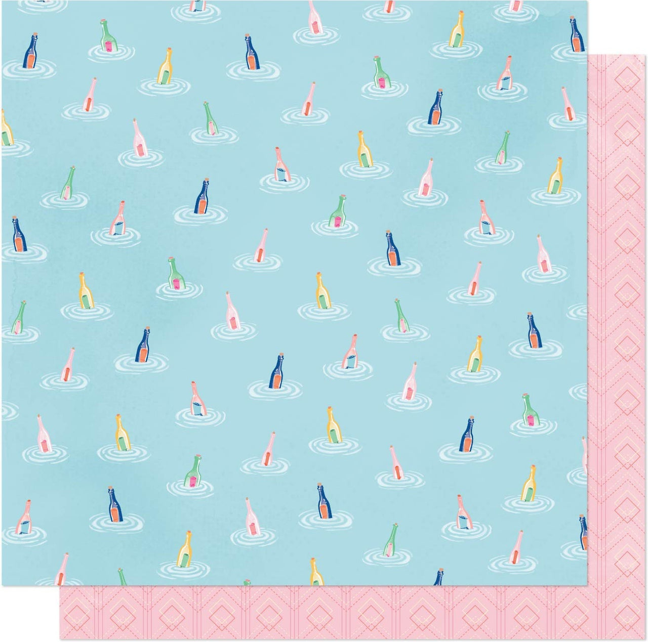 American Crafts Dear Lizzy She's Magic Double-Sided Cardstock 12"X12" 25/Pkg - Across The Sea