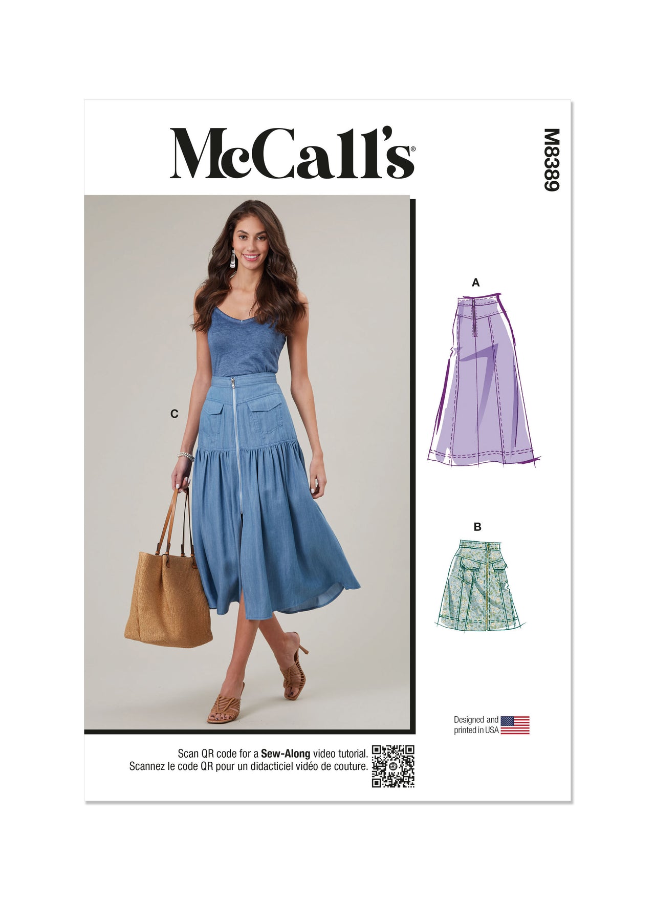 McCall's Misses' Skirts M8389 - Sewing Pattern