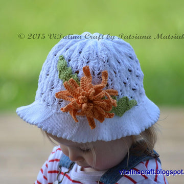 Aster Flower Panama Hat