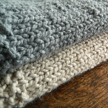 Super Chunky Moss Stitch Throw