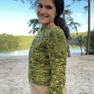Lace Checks Pullover