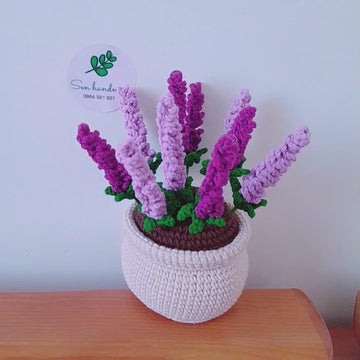 Lavender pot- Crochet pattern - PDF file - English