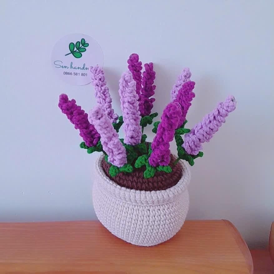 Lavender pot- Crochet pattern - PDF file - English