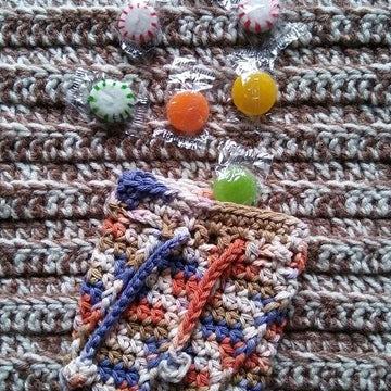 Ochre Post Soap Cozy (or Small Gift Bag)