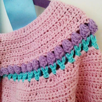 Tulip crochet cardigan