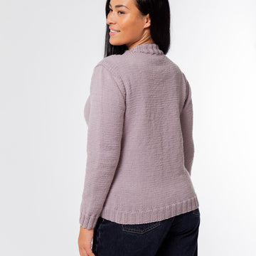 Susanna Cable Jumper - Knitting Pattern for Women in MillaMia Naturally Soft Aran by MillaMia