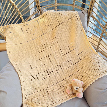 Our Little Miracle Filet Blanket