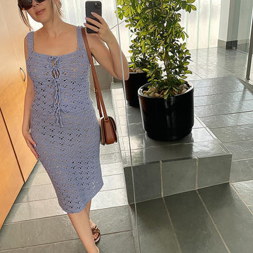Crochet Top and Skirt Set