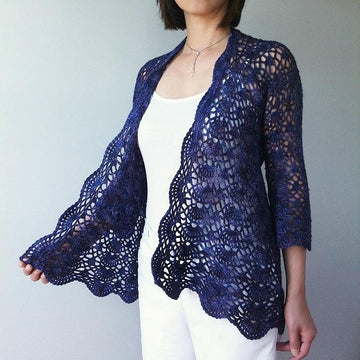 Ava - lacy shells cardigan