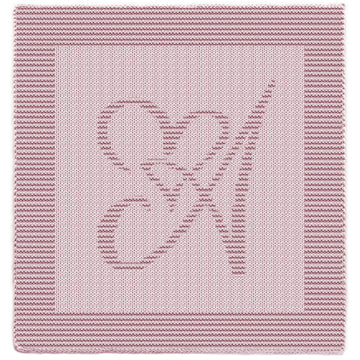 Textured Letter A Knitting Pattern