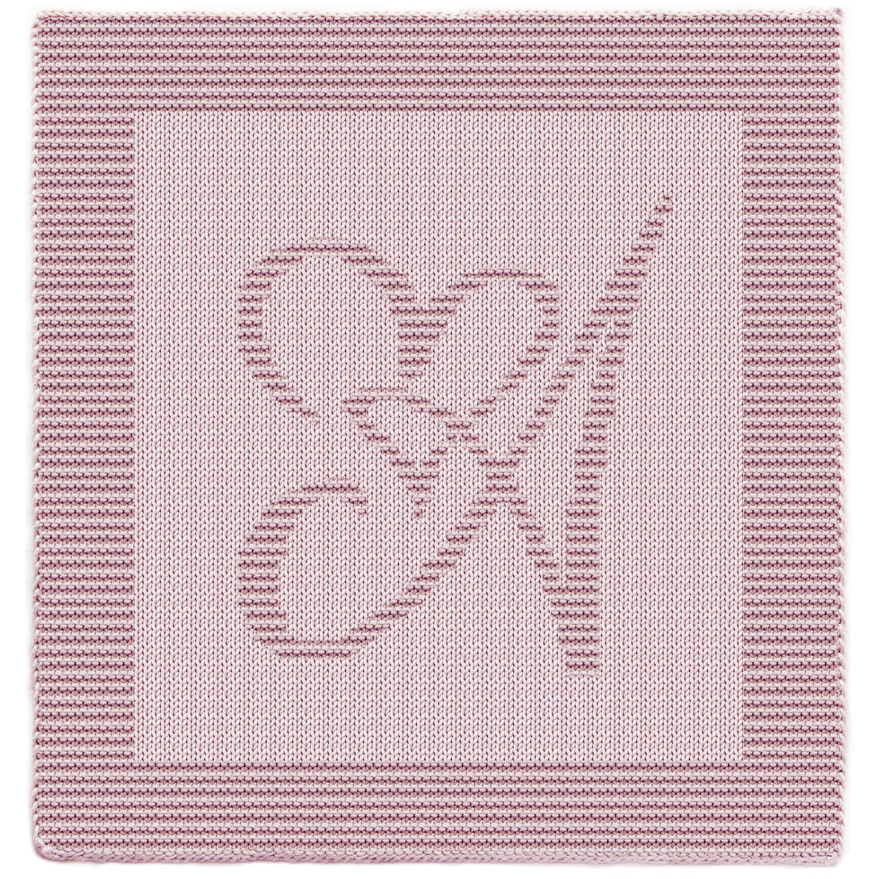 Textured Letter A Knitting Pattern