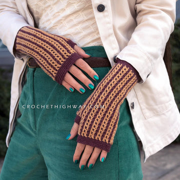 Kaleidoscope Fingerless Mittens