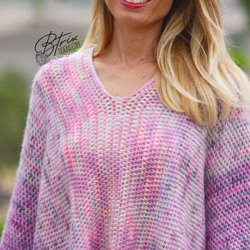 Tunisian Square Poncho