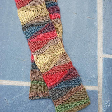 Zig Zag Eyelet Scarf