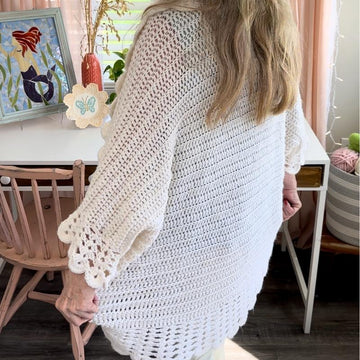 Shell Edged Jacket Crochet Pattern
