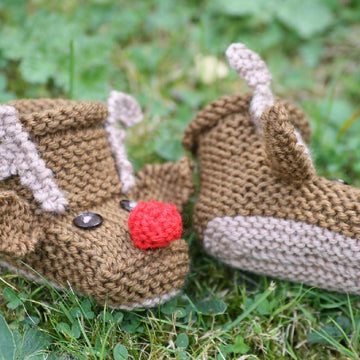 Reindeer Baby Booties