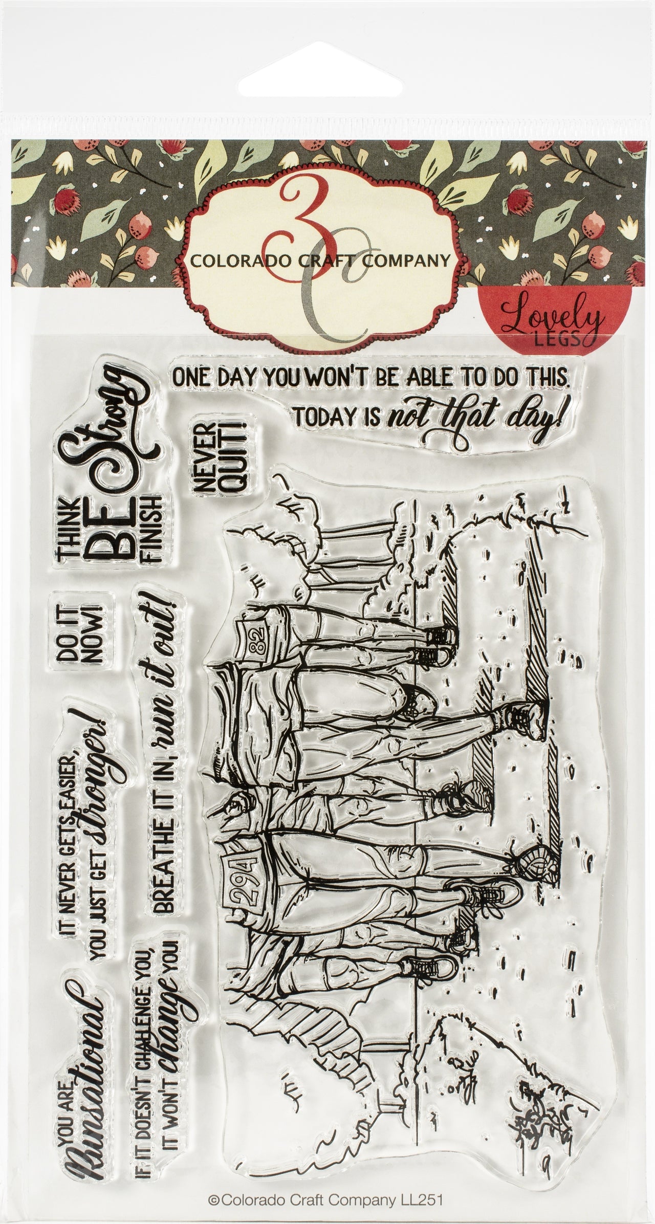 Colorado Craft Company Clear Stamps 4"X6" - Runsational-Lovely Legs