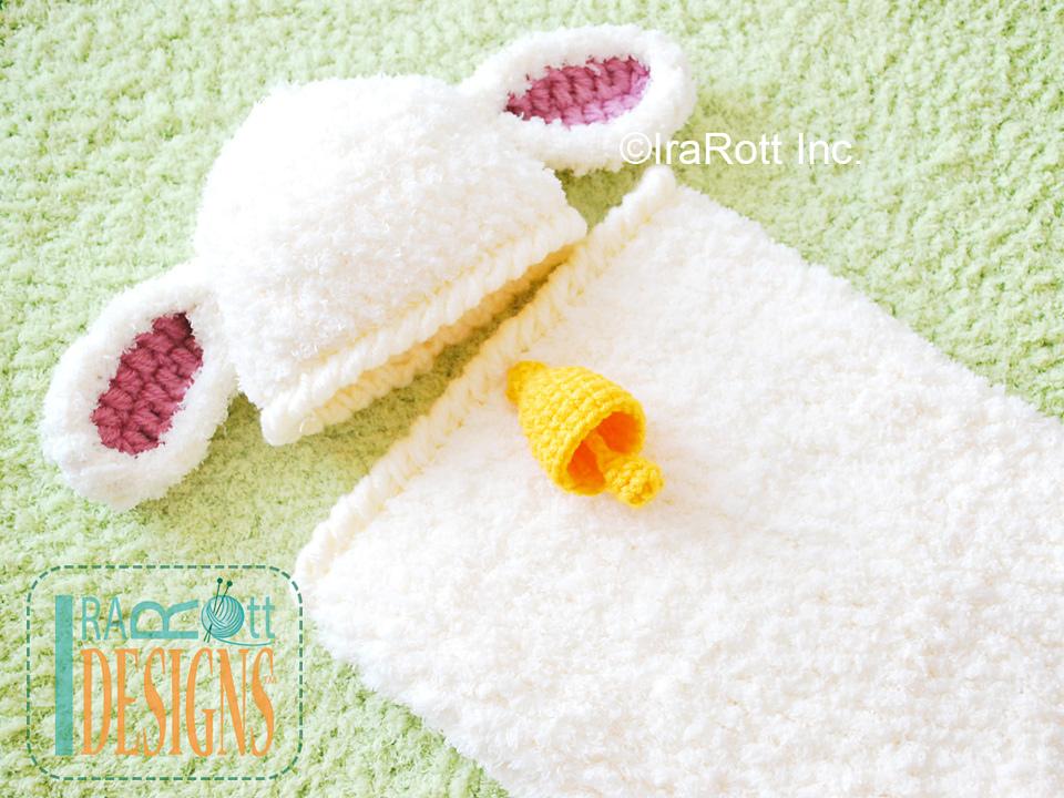 Baa-Baa Baby Lamb Hat and Cocoon Set