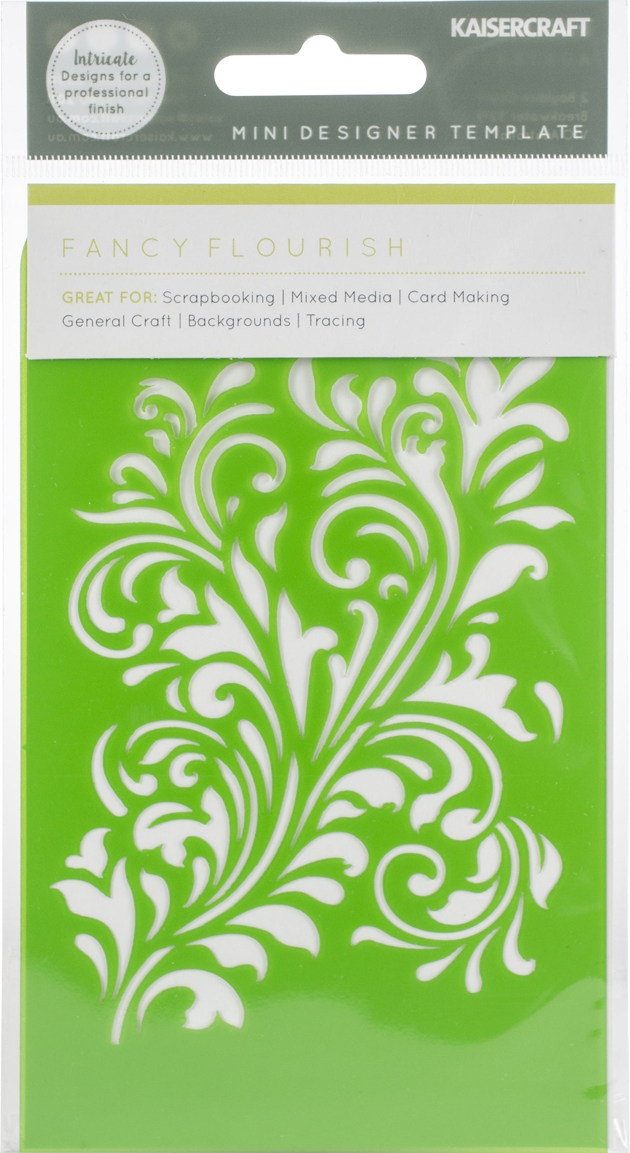 Kaisercraft Mini Designer Templates 3.5"X5.75" - Fancy Flourish