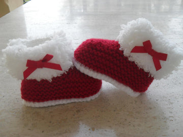Baby Xmas Girl Booties