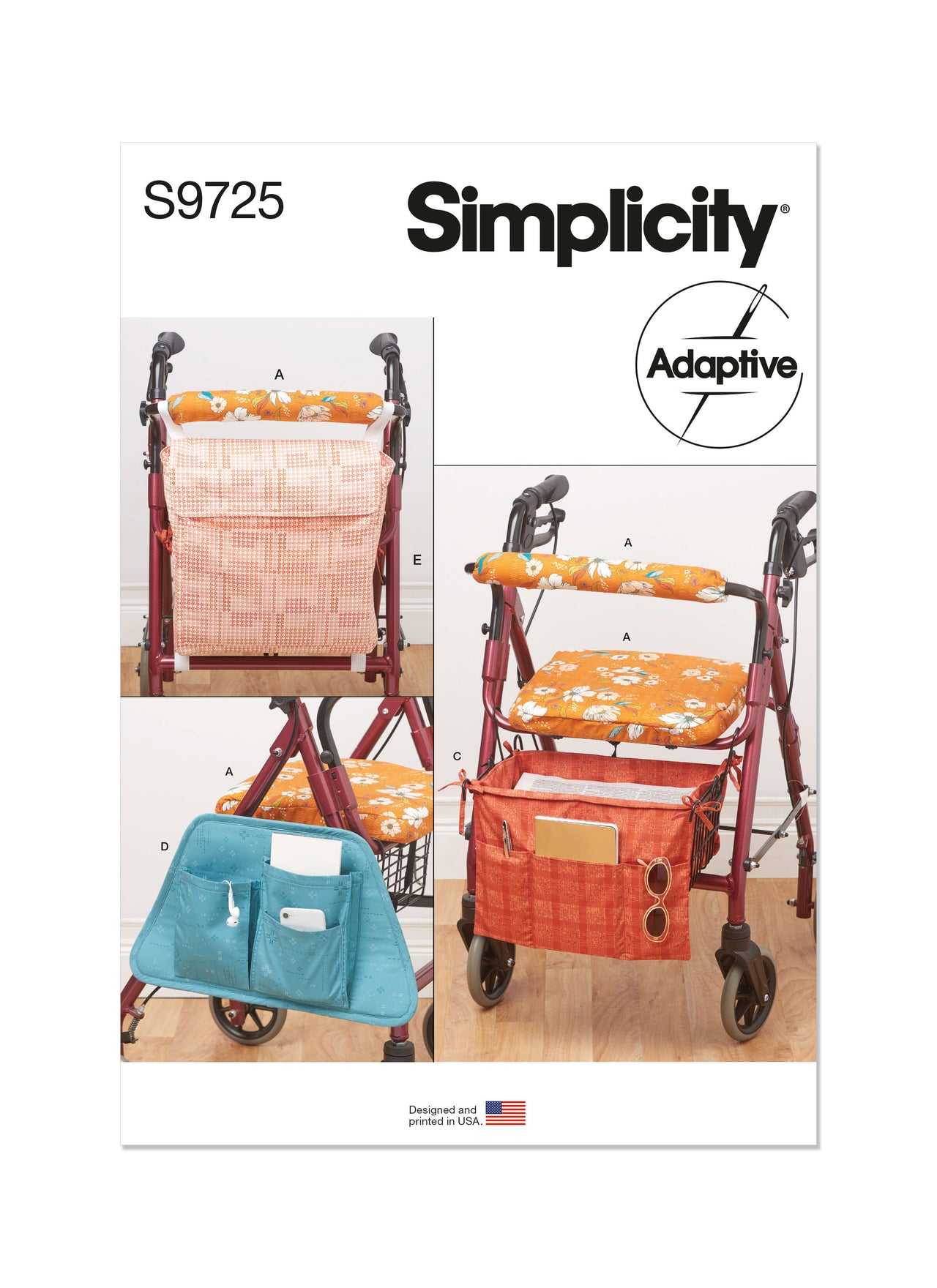 Simplicity Wheeled Walker Accessories S9725 - Sewing Pattern