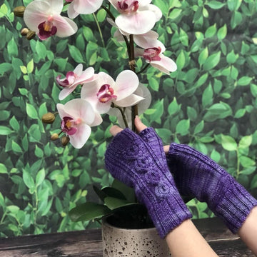 Orchid Bloom Mitts