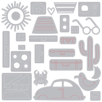 Sizzix Thinlits Dies By Sharon Drury 26/Pkg - Summer Days