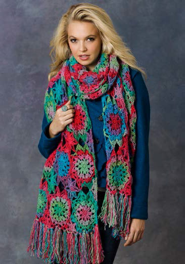 Crochet Lorelei Shawl in Red Heart Boutique\nUnforgettable - LW2871EN - Downloadable PDF