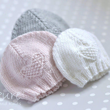 Baby Hat 'Fay' 4x Preemie sizes/Newborn/Baby/Toddler