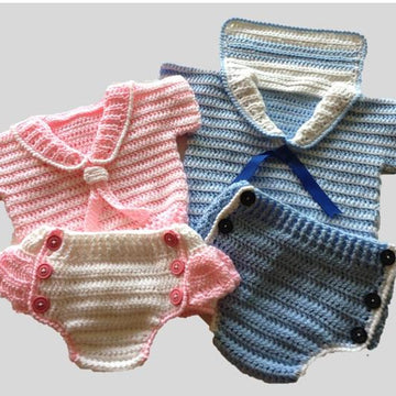 Ships Ahoy Sailor Diaper Cover & Shirt 12-110