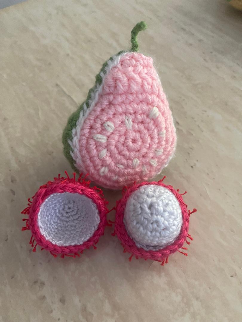 Pink guava and rambutan