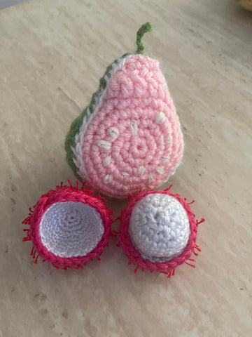 Pink guava and rambutan