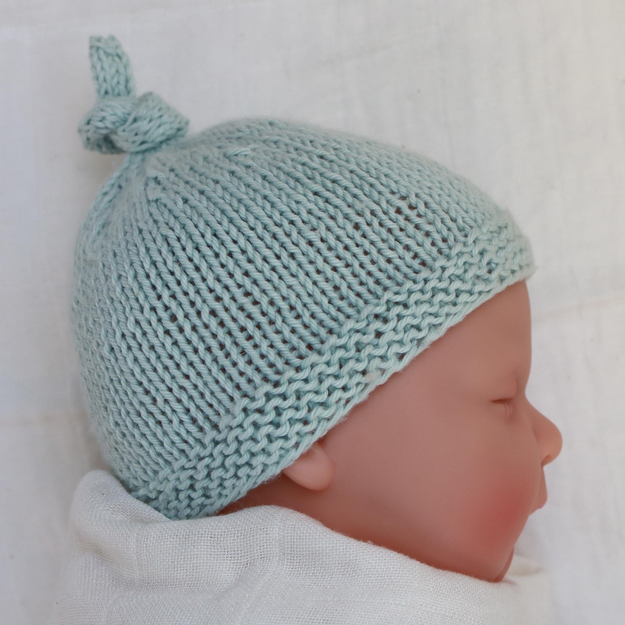 Tegan Baby Hat with Top Knot
