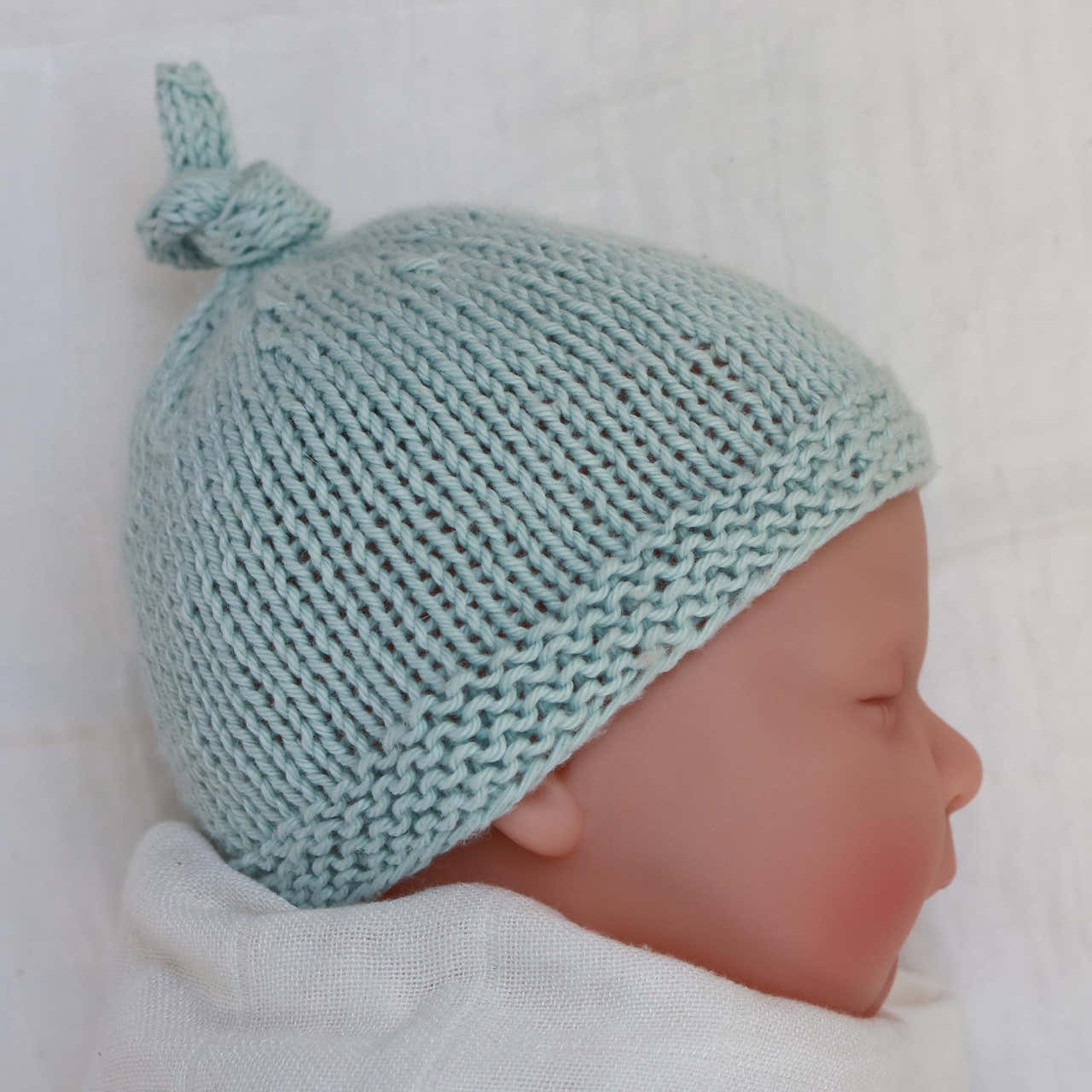 Tegan Baby Hat with Top Knot
