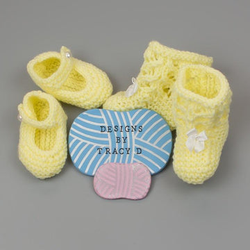Evie baby knitting pattern matinee coat, bonnet, shoes/booties