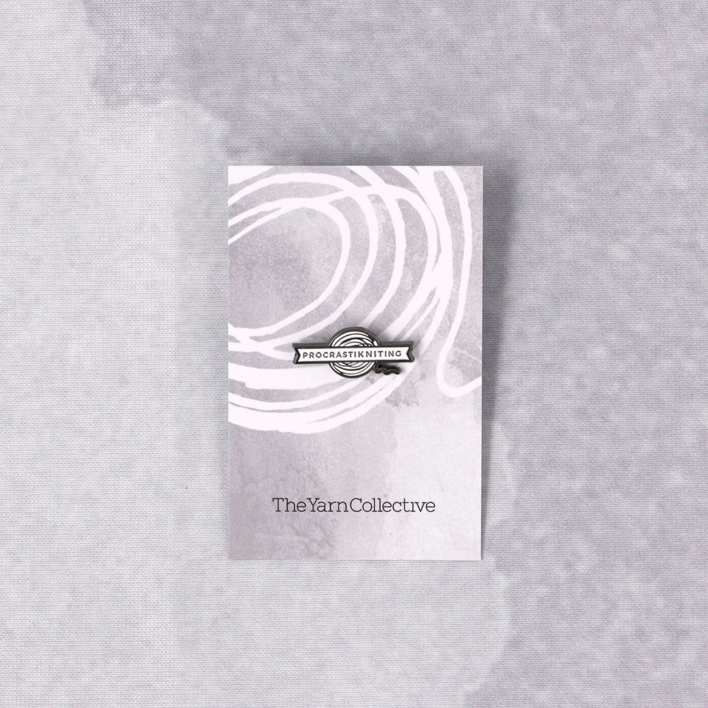The Yarn Collective 'Procrastikniting' Pin
