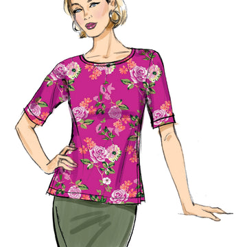 Butterick Misses' Knit Tops B6874 - Sewing Pattern