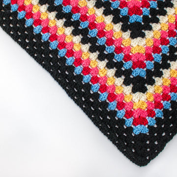 Vintage Inspired Infinity Granny Square Crochet Blanket