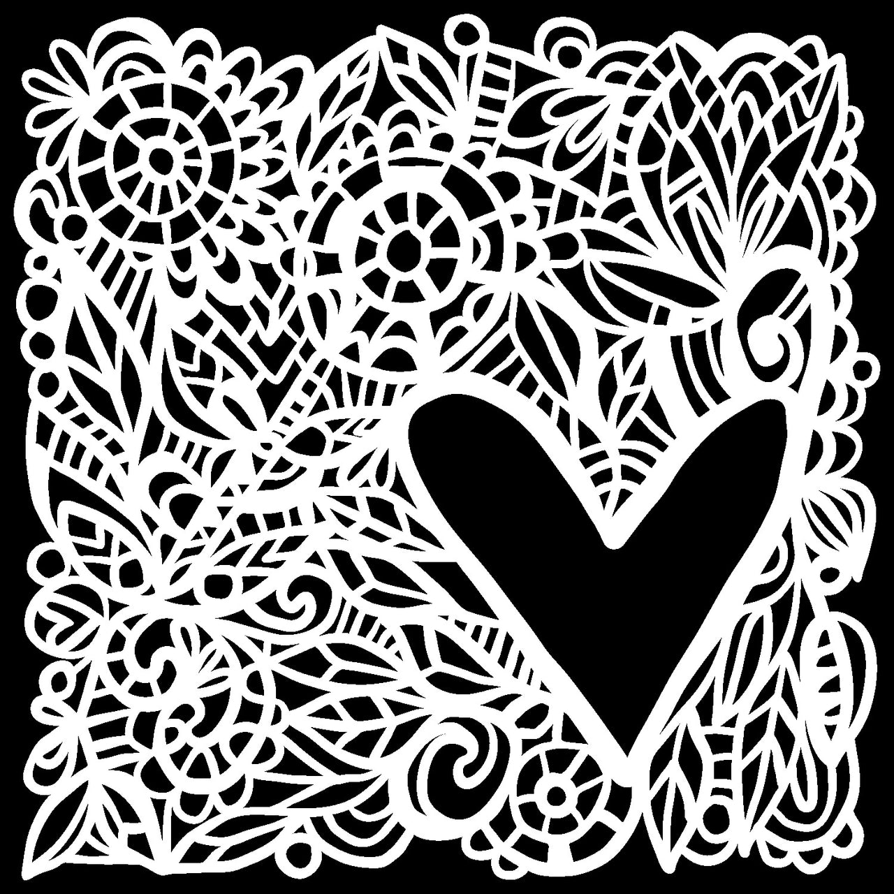 The Crafter's Workshop Crafter's Workshop Template 12"X12" - Love Frame
