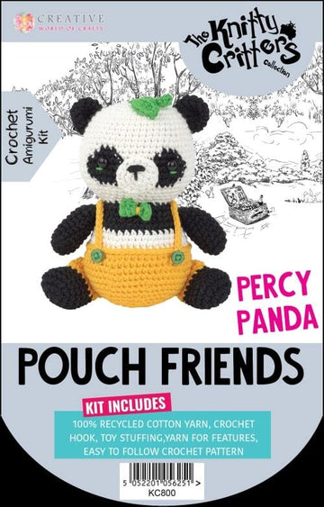 Creative World of Crafts Pouch Friends Percy Panda - 20cm