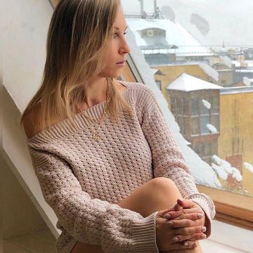 The Boatneck crochet jumper